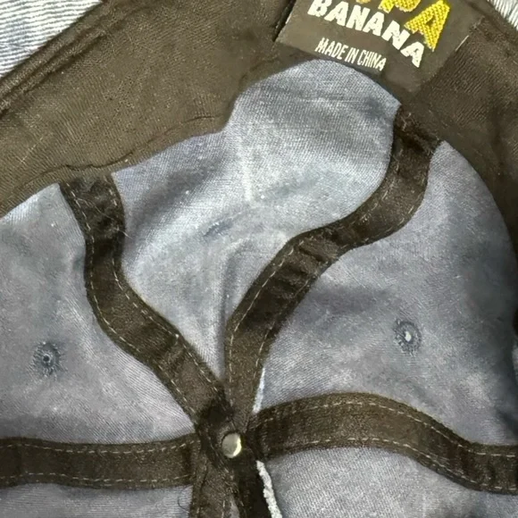 Vintage 90s Copa Banana Capers Denim Dad Hat Embroidered Novelty Cap - Picture 7 of 8